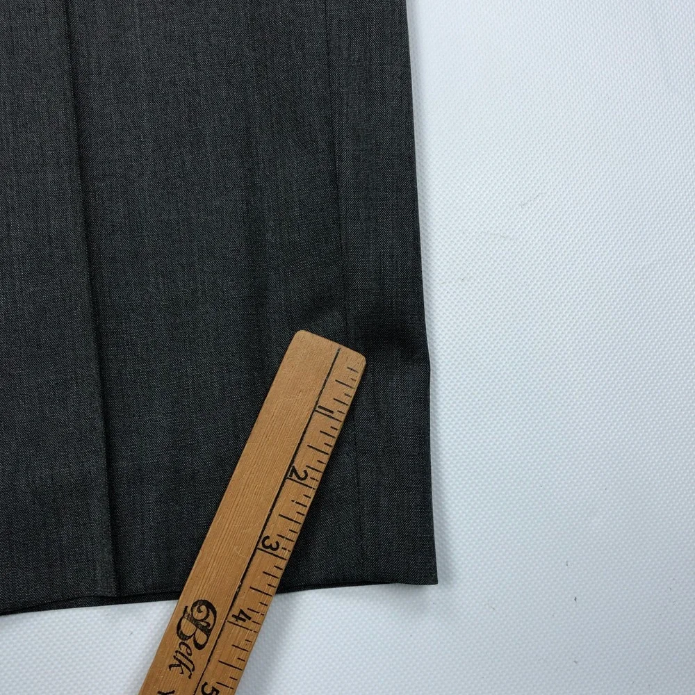 J Crew Ludlow Loro Piana Superfine Wool Dress Pants Mens 36x31 Charcoal Grey